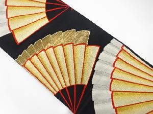 アンティーク　扇模様織出し袋帯（材料）